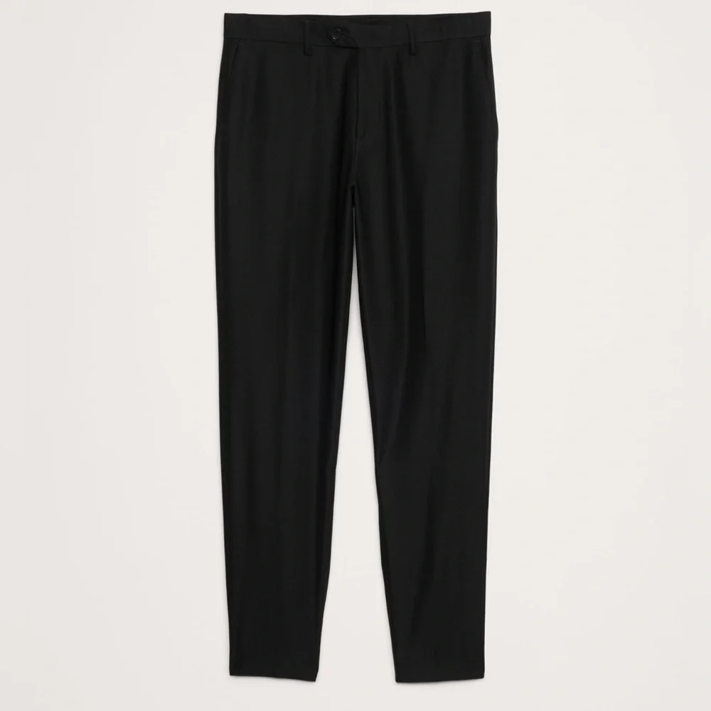 NWT! Banana Republic Black Signature Italian Hopsack Suit Pant